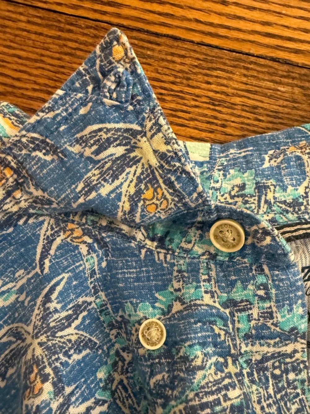 IZOD Saltwater Tropical Sailboat Palm Tree
Button Down Shirt Retro Men's XL - Picture 9 of 12